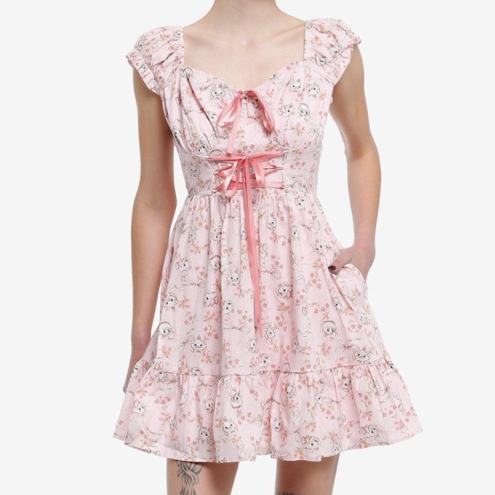 Disney The Aristocats Marie Babydoll Dress Hot Topic‎